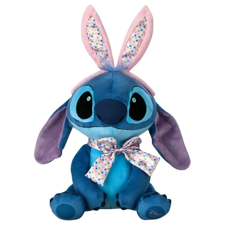 Disney 2023 Easter Stitch Plush (Bunny Ears & Satin Bowtie) | Walmart (US)