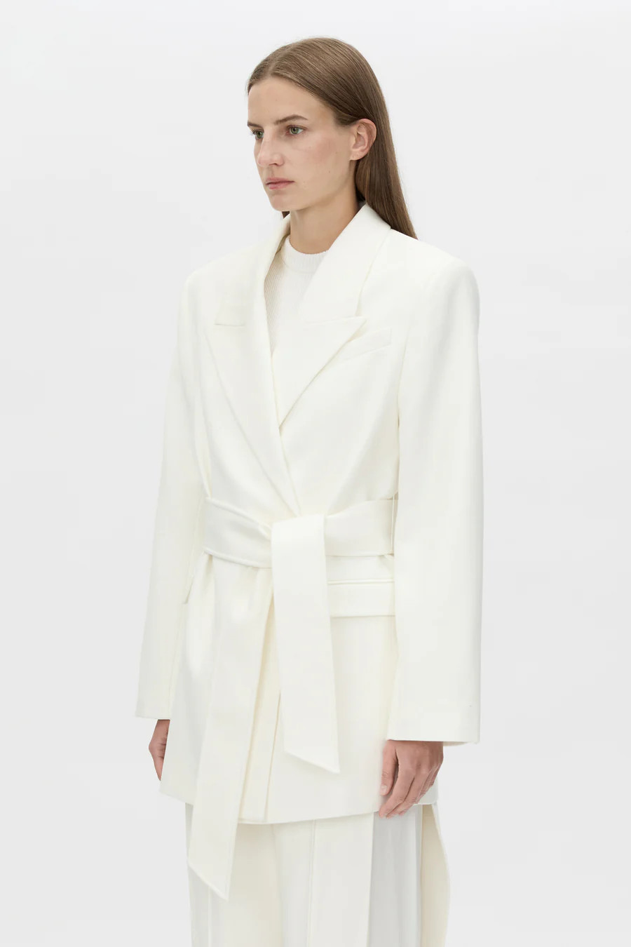 Alabata Double-Breasted Blazer in Cream - CAMILLA AND MARC® C&M | CAMILLA AND MARC (ANZ)