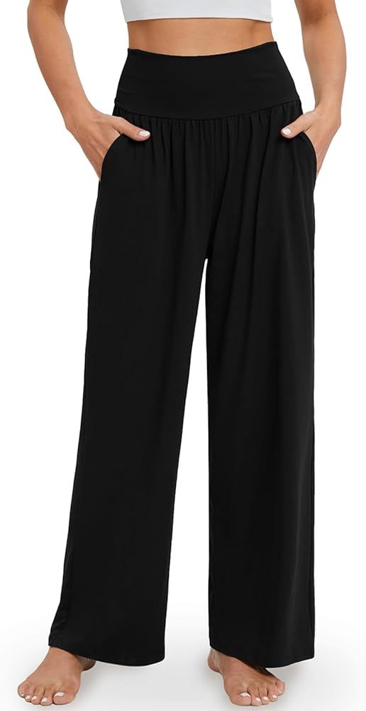 Gracyoga Wide Leg Yoga Pants for Women Casual Loose Cozy Sweatpants High Waisted Lounge Pajama Fl... | Amazon (US)