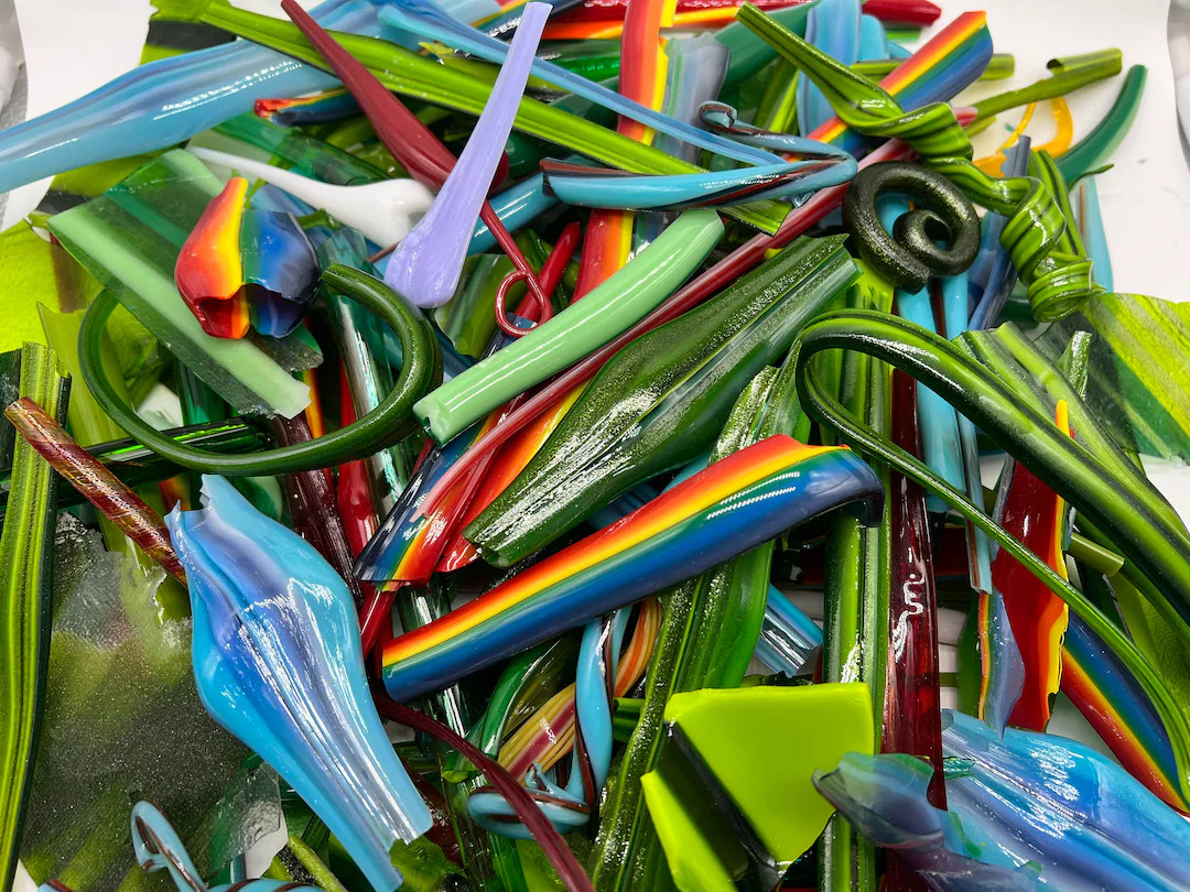 COE90 Dumpster Diver's Delight for Fused Glass Projects! Sold as a 1/2 Lb. Pack!! Every Pack is U... | Etsy (US)