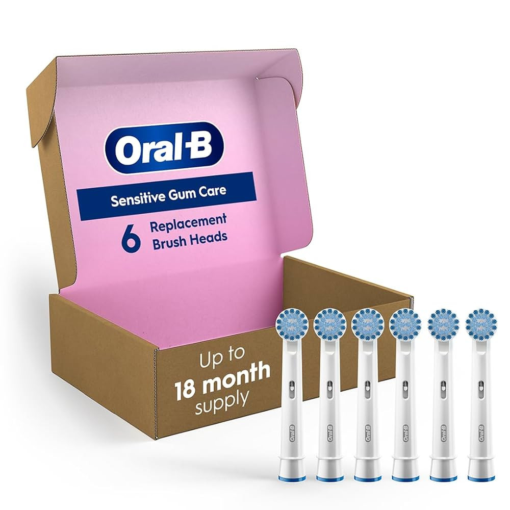 Oral-B Genuine Replacement Brush Heads, Sensitive Gum Care, Refills For Electric Toothbrushes, Wh... | Amazon (CA)