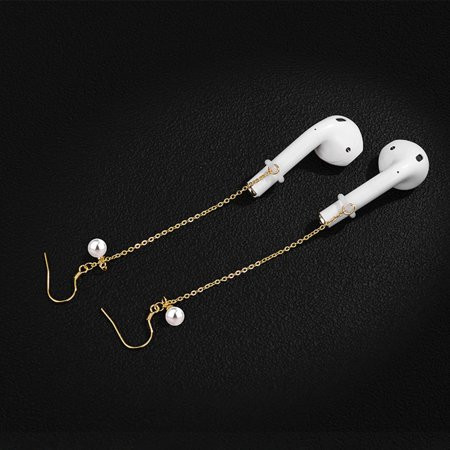 New Long Tassel Air pods Anti-Lost Earrings Apple Personality Earrings | Walmart (US)