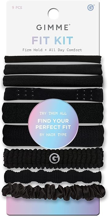 Gimme Beauty Fit Kit - Sample Pack with 5 Different Band Sizes - No-Snag, Gentle Ties for All Hai... | Amazon (US)