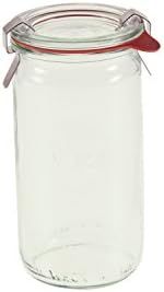 Weck 975 1/4L Cylindrical Jar Set of Six - 11.5 Ounce | Amazon (US)