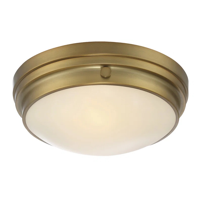 Alastair 2 - Light 13.25" Simple Bowl Flush Mount | Wayfair Professional