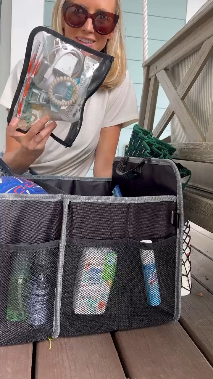 Love this car organizer i found from Walmart for a steal.  Linking all of the things i keep in here! #ad #walmartpartner 

#LTKVideo #LTKfindsunder50 #LTKfindsunder100