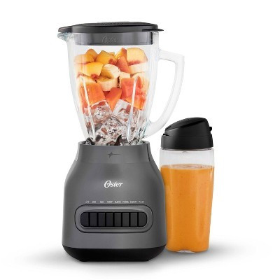 Oster Easy-to-Clean Blender with Dishwasher-Safe Glass Jar with a 20 oz. Blend-n-Go Cup: 700W, 8 Speeds, Smoothie Blender | Target