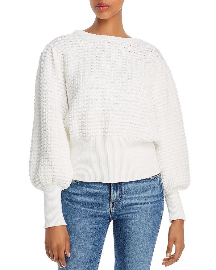 FRENCH CONNECTION Mozart Popcorn-Knit Cotton Sweater Women - Bloomingdale's | Bloomingdale's (US)