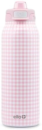 Ello Pop & Fill Stainless Steel Water Bottle with Quick Fill Technology, Double Walled Vacuum Ins... | Amazon (US)