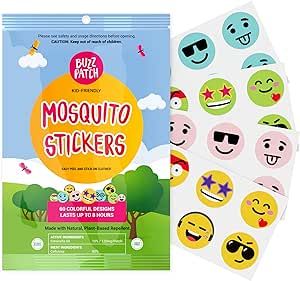 BuzzPatch Mosquito Patch Stickers for Kids (60 Pack) - The Original All Natural, Plant Based Ingr... | Amazon (US)