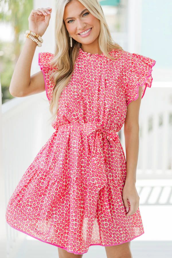Follow You Anywhere Pink Floral Dress | The Mint Julep Boutique