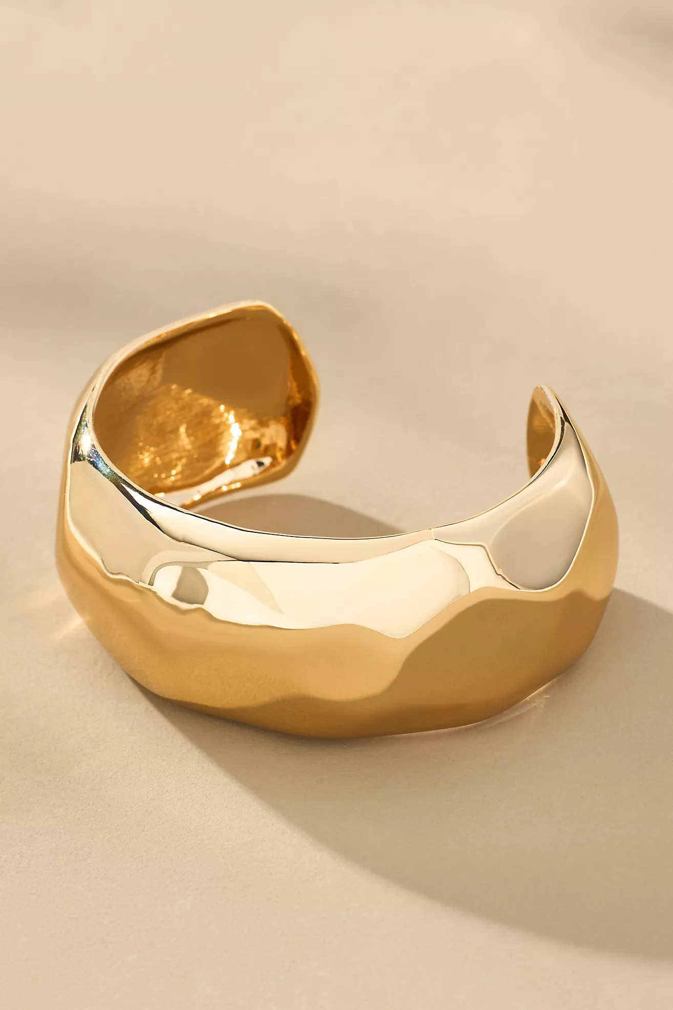 Thick Hammered Cuff Bracelet | Anthropologie (US)