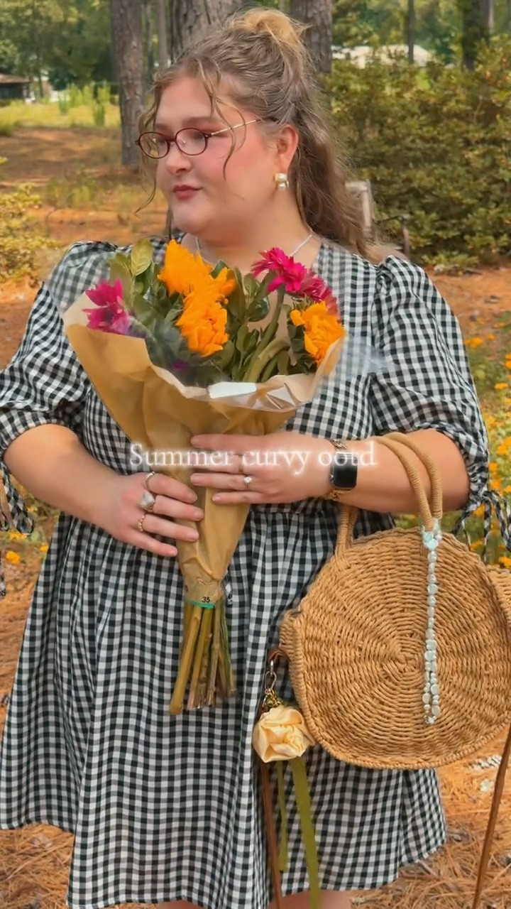 Gingham is perfect for summer outfits! I love this flowy comfy summer gingham dress! It’s available in sizes S-XL and is mid size and plus size curvy girly approved! I’m a size 16 wearing XL

#LTKPlusSize #LTKMidsize #LTKootd