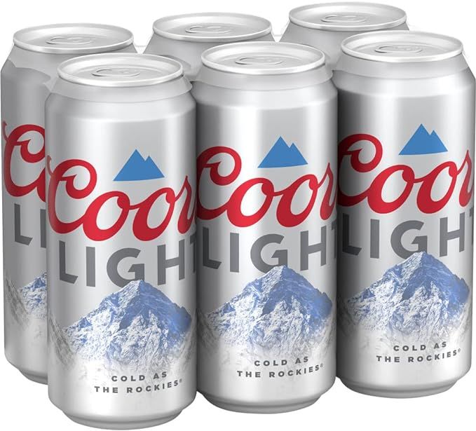 Coors, Lager Light, 6pk, 16 Fl Oz Cans | Amazon (US)