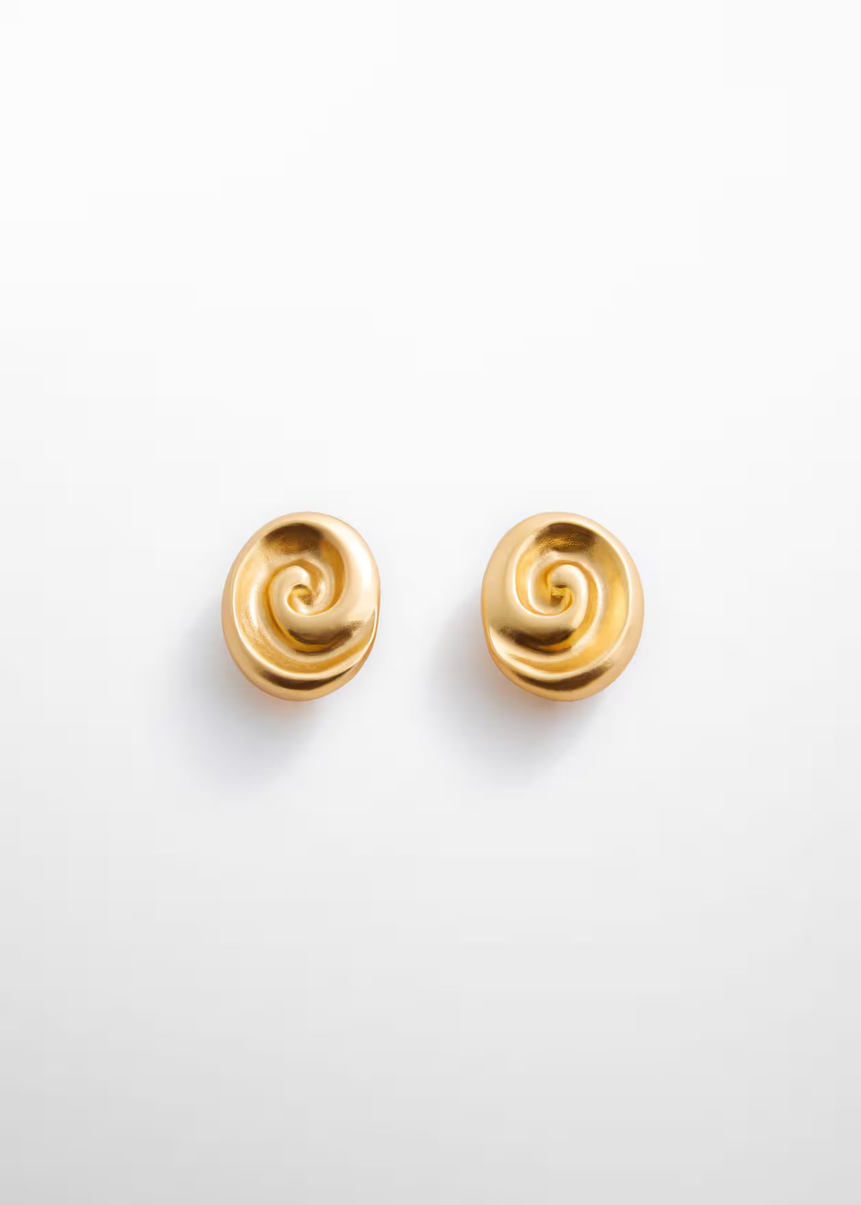 Round spiral earrings -  Women | Mango USA | MANGO (US)