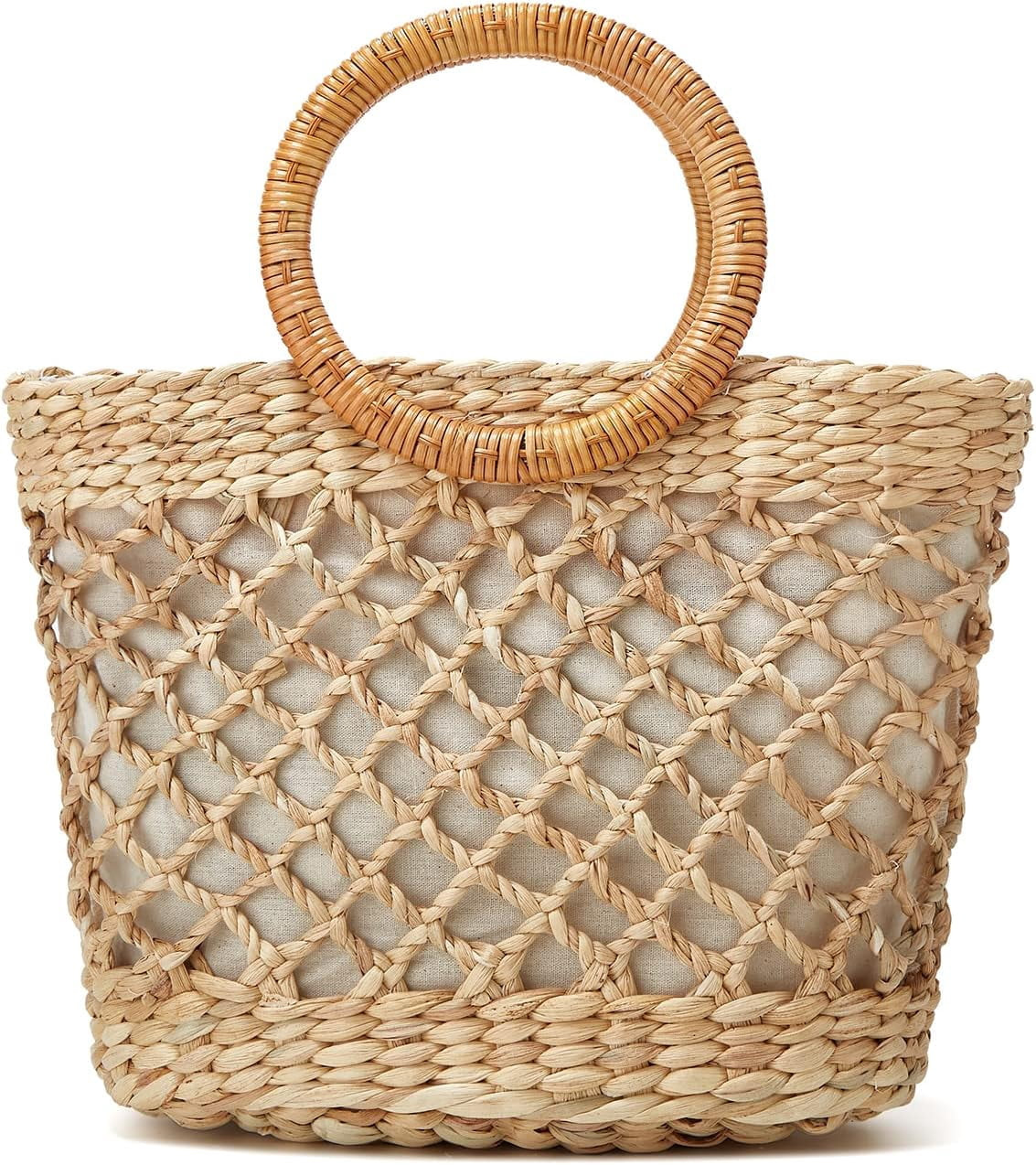 JLMMEN Women Tote Bag Straw Hobo Handbag Fashion Woven Top Handle Bag Shoulder Bag Beach Purse Mo... | Walmart (US)