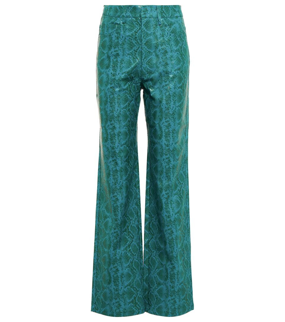 Rotie high waist wide-leg faux leather pants | Mytheresa (US/CA)