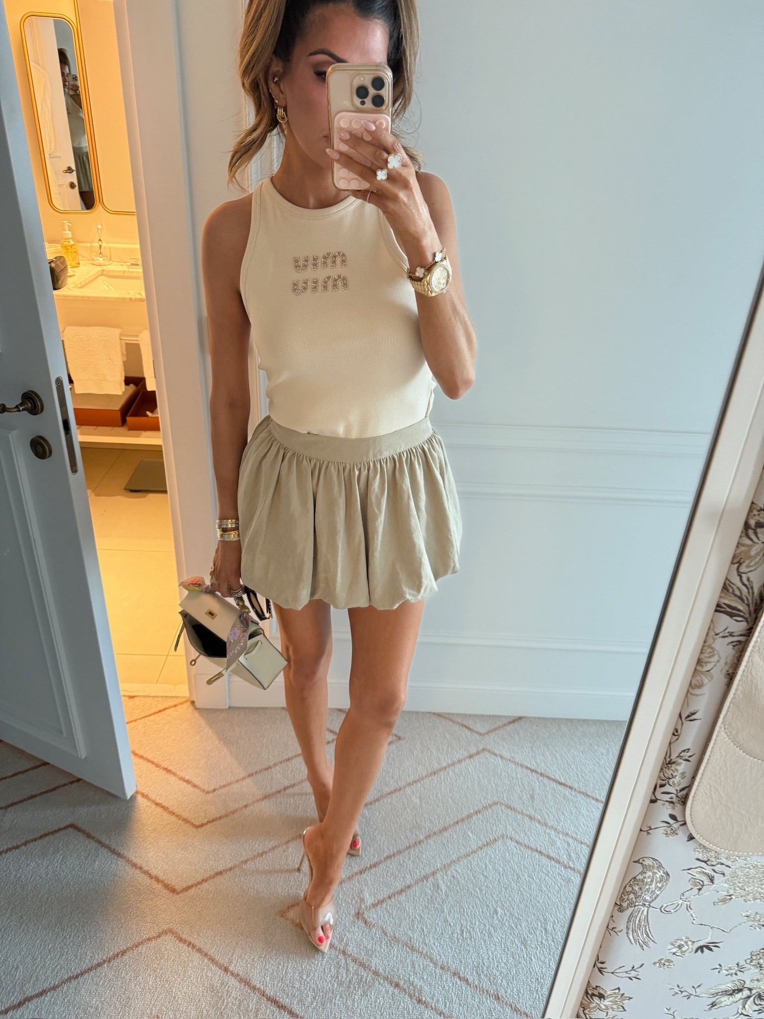 Wearing a size XS in this skirt! 

Miu Miu tank, Zara skirt, European summer outfit inspo, France, Summer outfit, Summer outfit inspo, Emily Ann Gemma

#LTKTravel #LTKItBag #LTKStyleTip