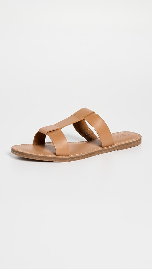 Boardwalk Rhea T Strap Slides | Shopbop
