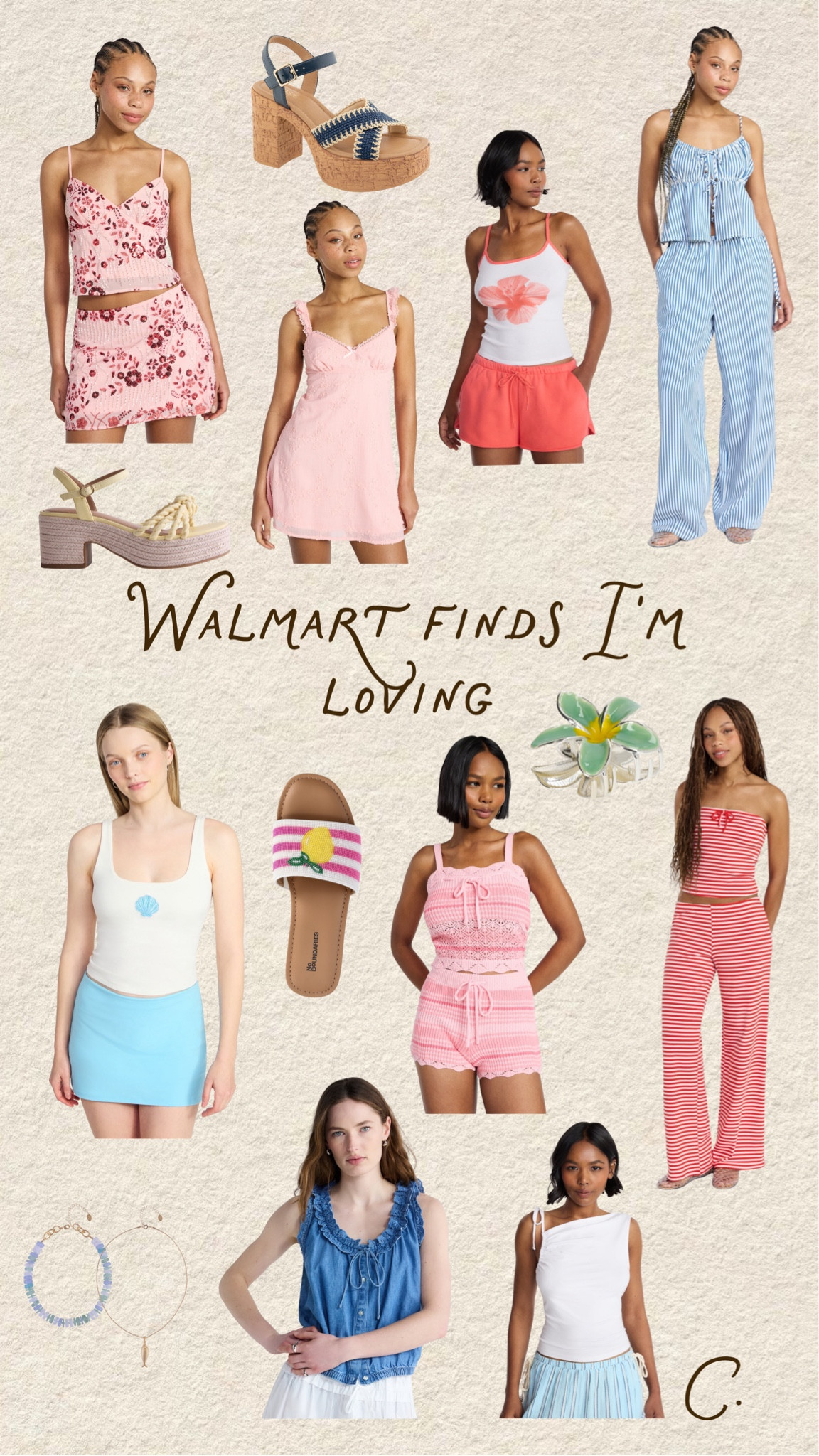 Walmart summer finds!!! 🌸🩵 

#LTKootd #LTKBeauty #LTKSaleAlert