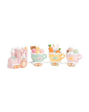 Easter Teacup Train Decor | TJ Maxx