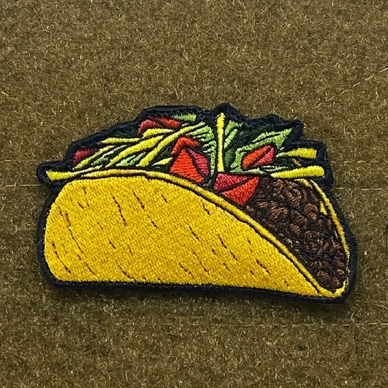 Taco Morale Patches Embroidered Applique Fastener Hook Loop - Temu | Temu Affiliate Program