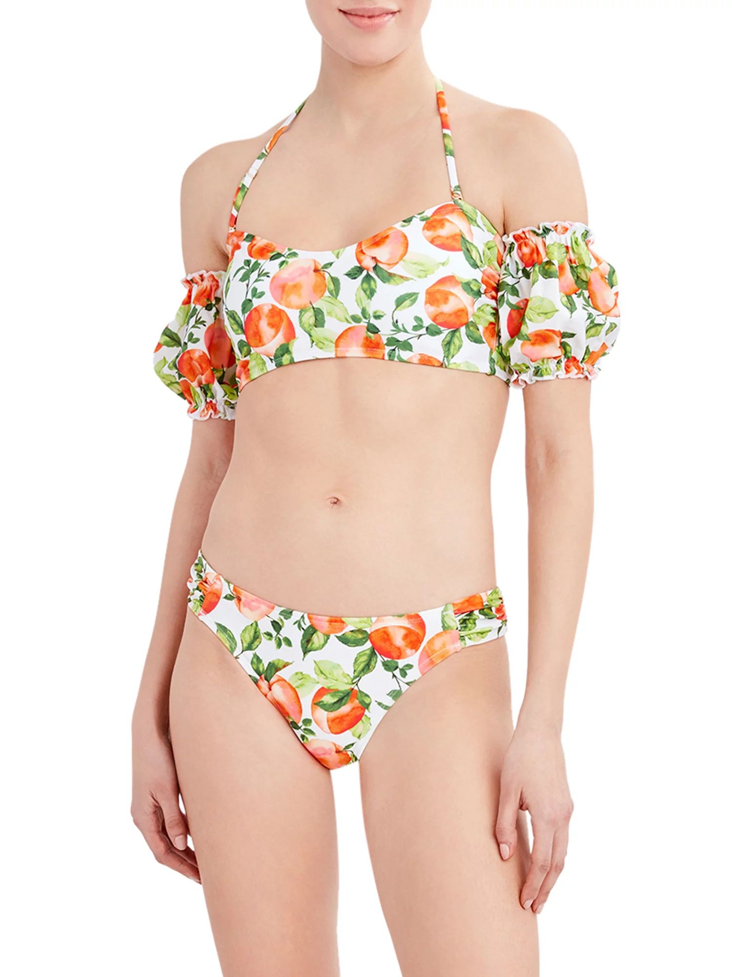 BCBG Paris Womens Ruched Tab Bikini Bottom | Walmart (US)