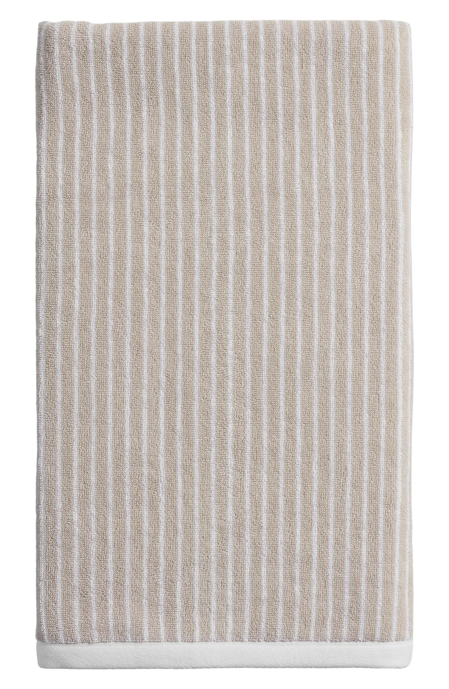 Pinstripe Organic Cotton Bath Towel | Nordstrom
