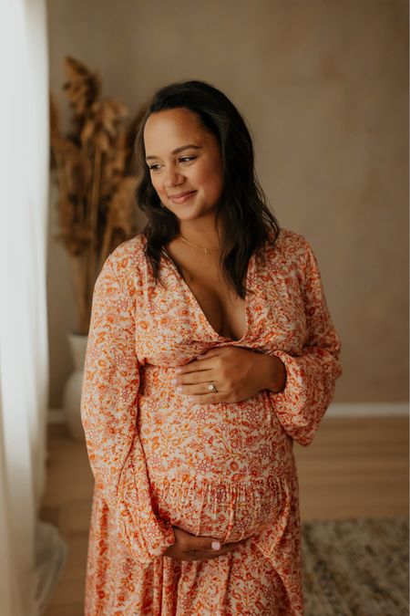 The perfect maternity dress or summer dress in general! I wore this on Easter, Mother's Day and for my maternity shoot. It's grown with me perfectly! It's on sale now!

I'm wearing a small. 

Bump friendly dress, maternity photoshoot, summer dress, boho dress, affordable fashion 

#LTKbump #LTKsalealert #LTKunder50