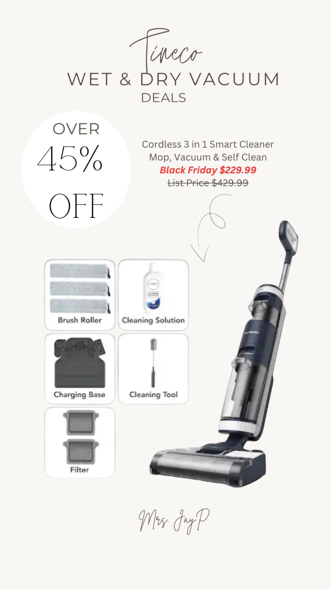 Black Friday starts now at Best Buy with the Tineco 3 in 1 vacuum.
 Clean up spills, dust, dirt and hair, including pet hair.

I love using mine to refresh my floors during the week and to stay on top of the dog hair during the shedding seasons.

The self cleaning feature is great for cleaning the microfiber roller and flushing out any debris into the tank.

PSA!!! Make sure to dump out the dirty water tank and rinse when done. I’ve left the dirty water sitting there overnight and it does not smell pleasant!

@bestbuy

#LTKSaleAlert #LTKGiftGuide #LTKHome