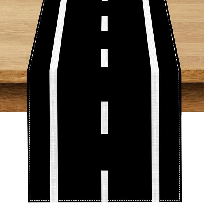 Racetrack Table Runner Race Car Themed Birthday Party Decoration Construction Dining Room Home Ki... | Amazon (US)