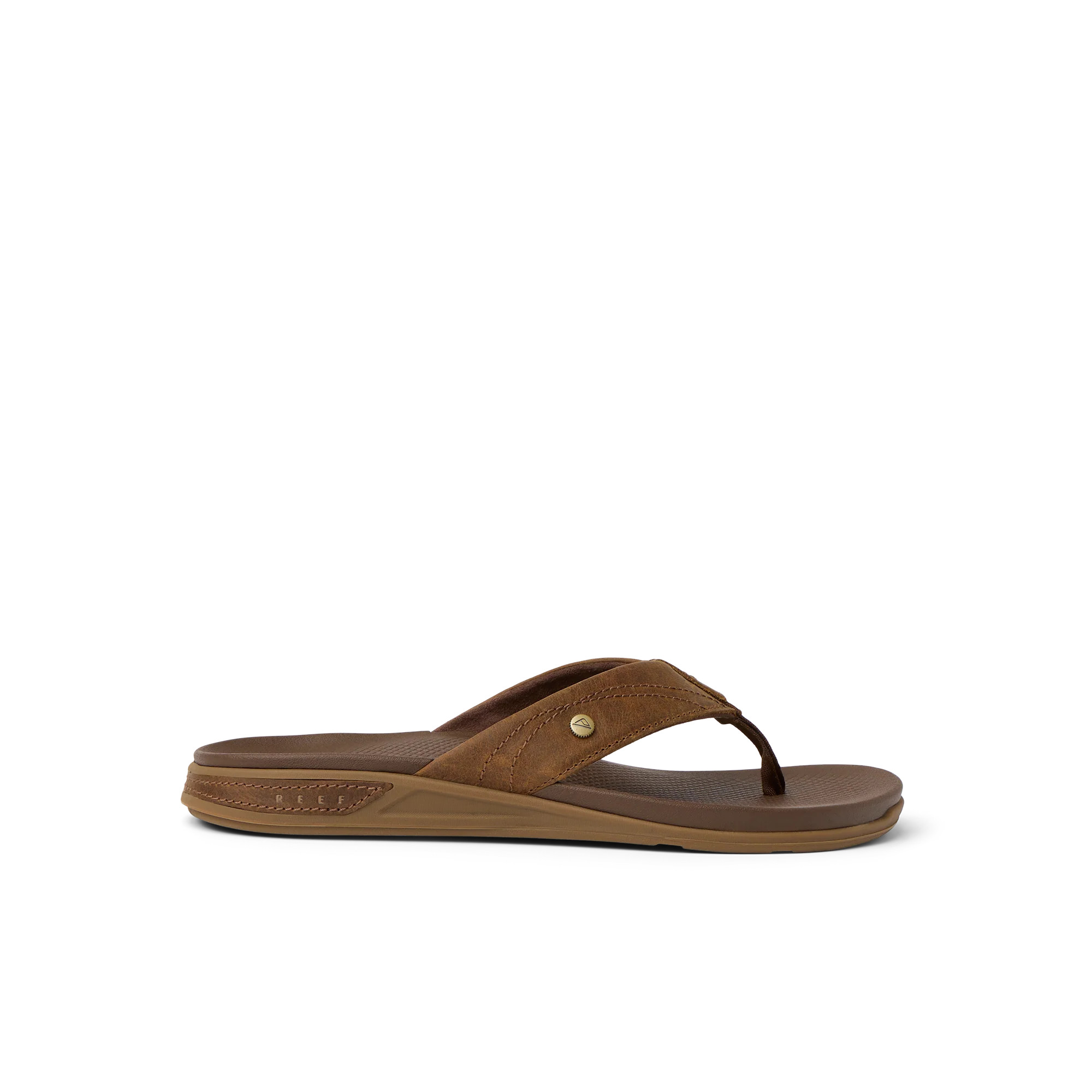 Men's Phantom Lux: Leather Sandals with Memory Foam in Toffee | Reef | REEF