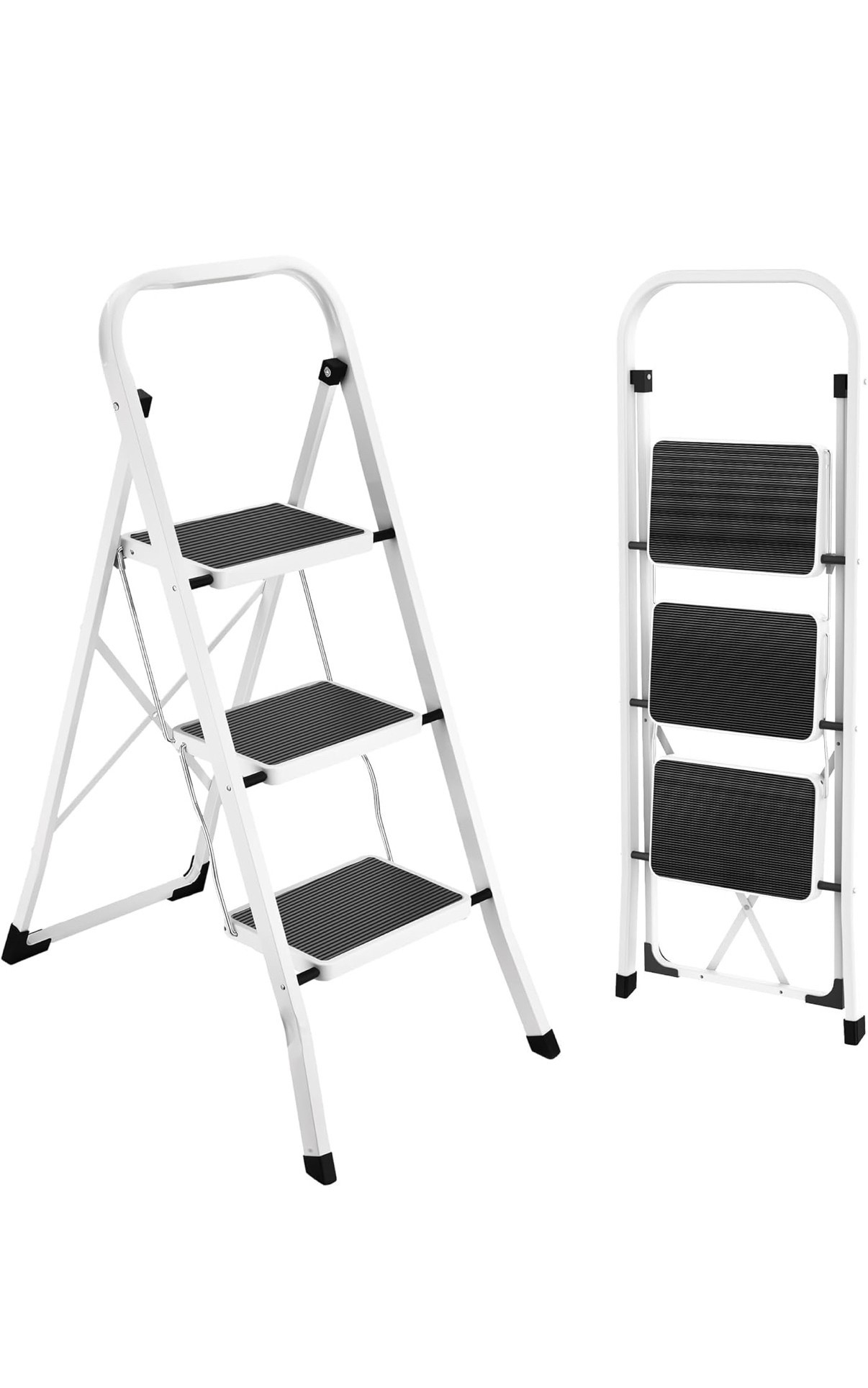 HBTower Step Ladder Folding Step Stool for Adults with Anti-Slip Pedal,330 lbs Capacity for Kitchen, Home,White

#LTKFindsUnder50 #LTKHome #LTKFindsUnder100