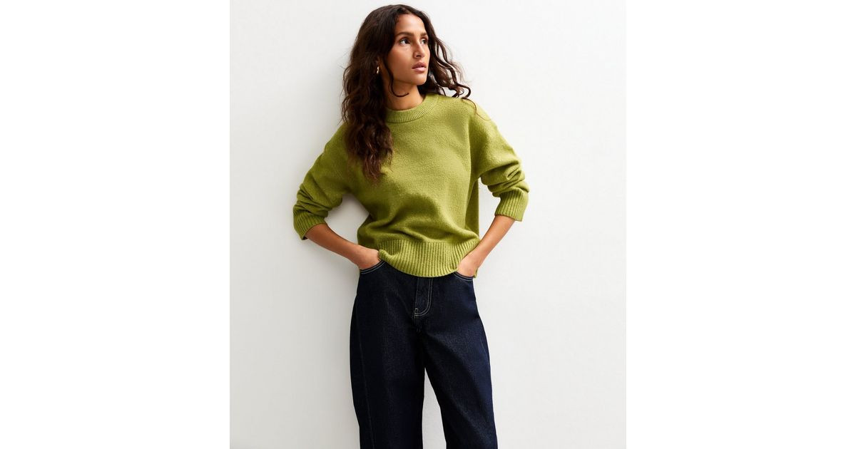 Green Crew Neck Jumper | New Look | New Look (UK)