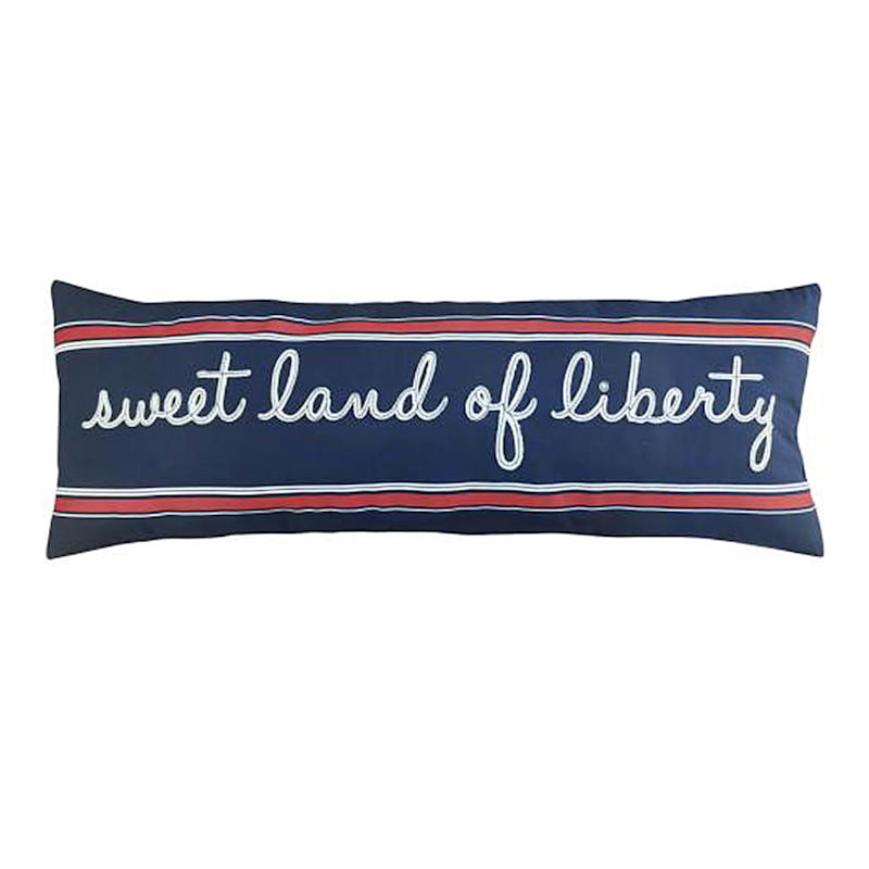 Patriotic Sweet Land of Liberty Throw Pillow, 6x36 | At Home
