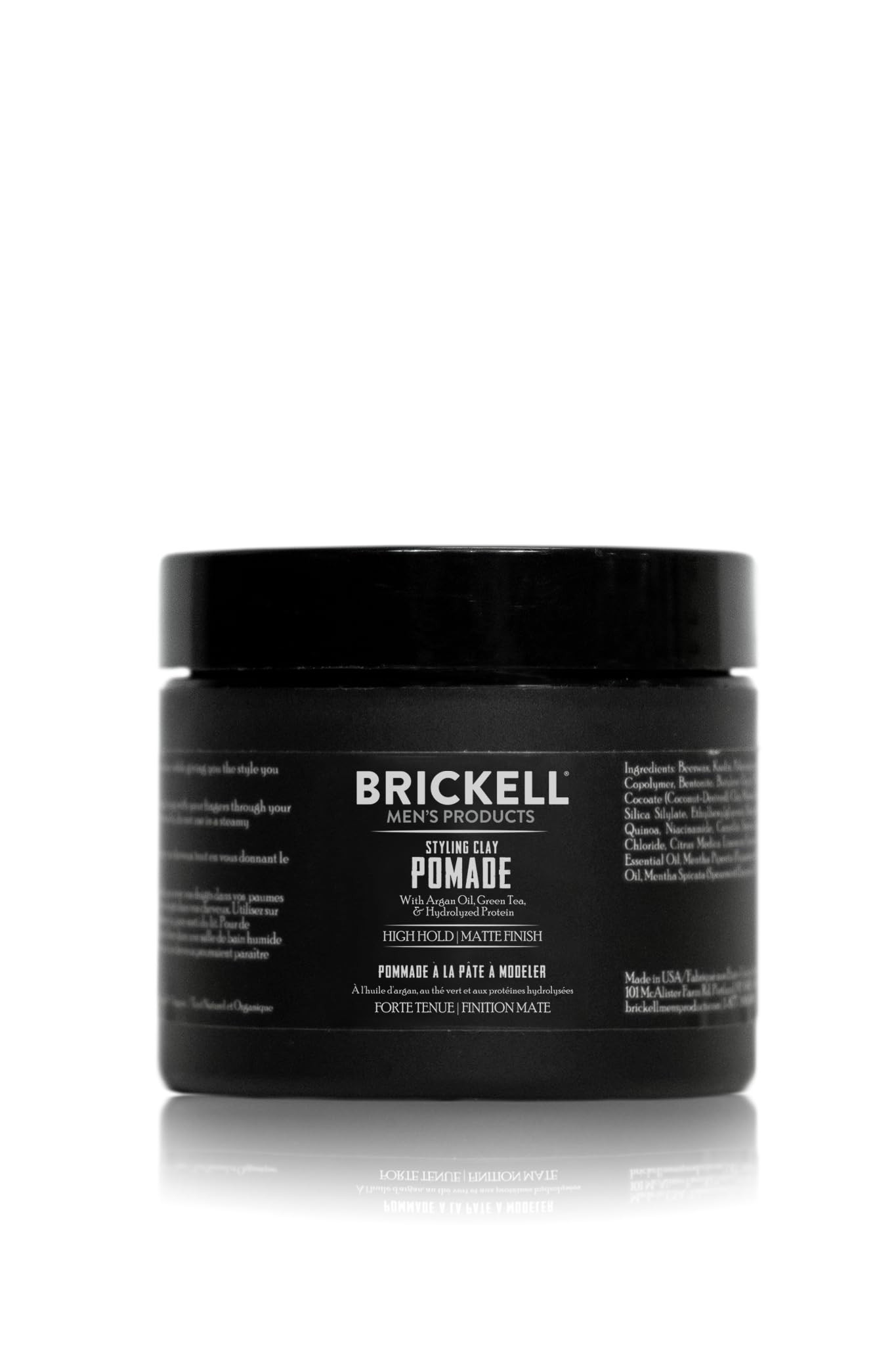 Brickell Men's Products Hair Styling Clay Pomade For Men, Natural & Organic with Strong Hold & Ma... | Amazon (US)
