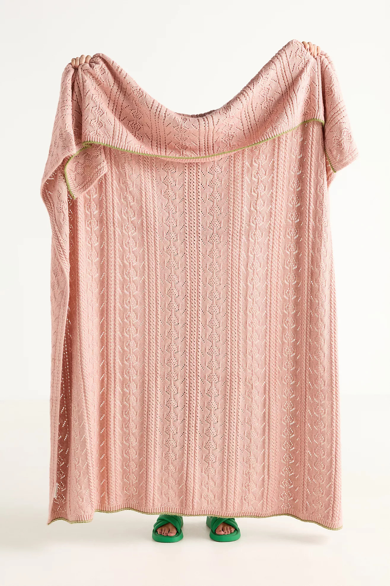 Sabrina Cotton Knit Throw Blanket | Anthropologie (US)