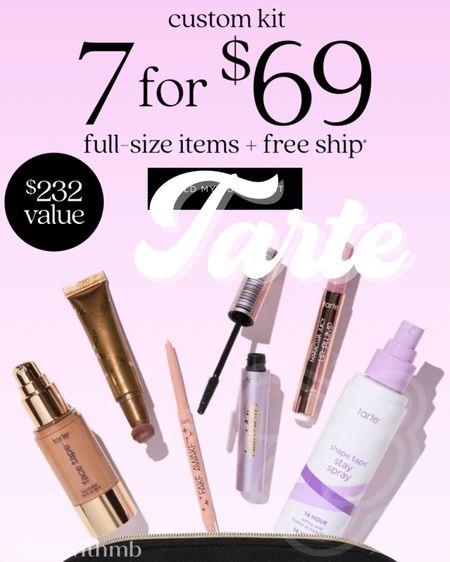 7 FULL-SIZE products at Tarte for $69!!

PLUS FREE SHIPPING🙌🏼

#LTKfindsunder100 #LTKsalealert #LTKbeauty