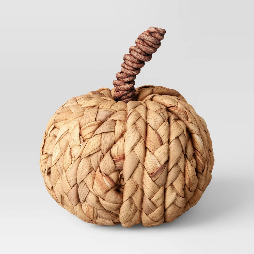 Small Light Woven Pumpkin - Threshold | Target