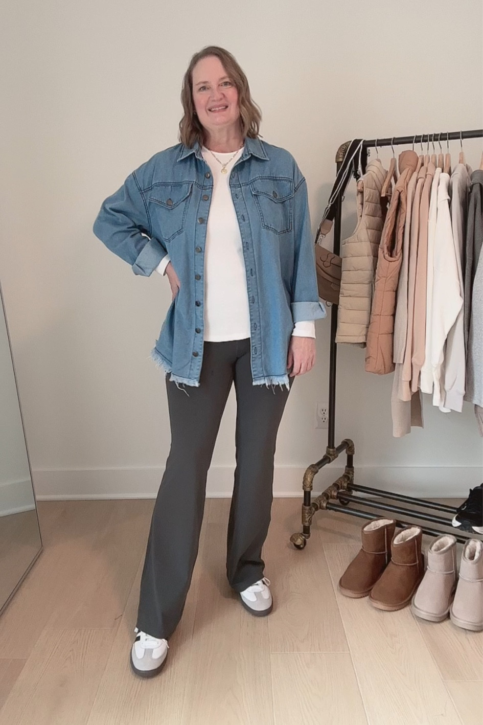 Amazon and Quince Try-On Haul ✔️I’m prepping my winter capsule wardrobe, so I ordered and tried on some athleisure and casual styles ✨ Find out which pieces I kept and returned in the blog post 😉

Athleisure, leggings, puffer vest, jacket, pullover, sweatshirt, flare leggings, joggers, long sleeve tee, cardigan, sneakers, Birkenstocks, striped tee, casual, outfits

#LTKFindsUnder50 #LTKMidsize #LTKOver40