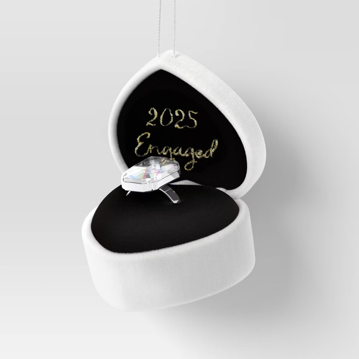 Christmas Fabric Engagement Ring Box Ornament - Wondershop™ | Target