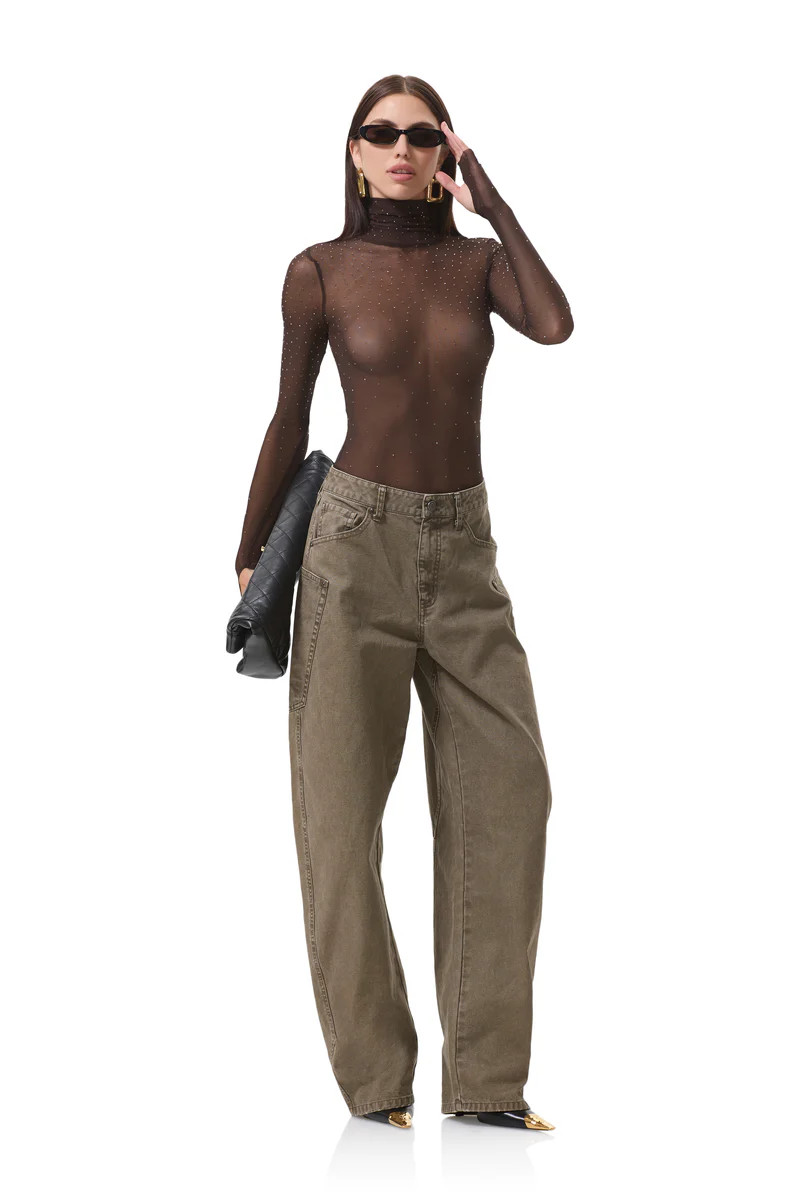 Milo Dew Drop Bodysuit - Espresso | ShopAFRM