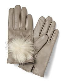 Faux-Fur Pom Glove | Banana Republic US