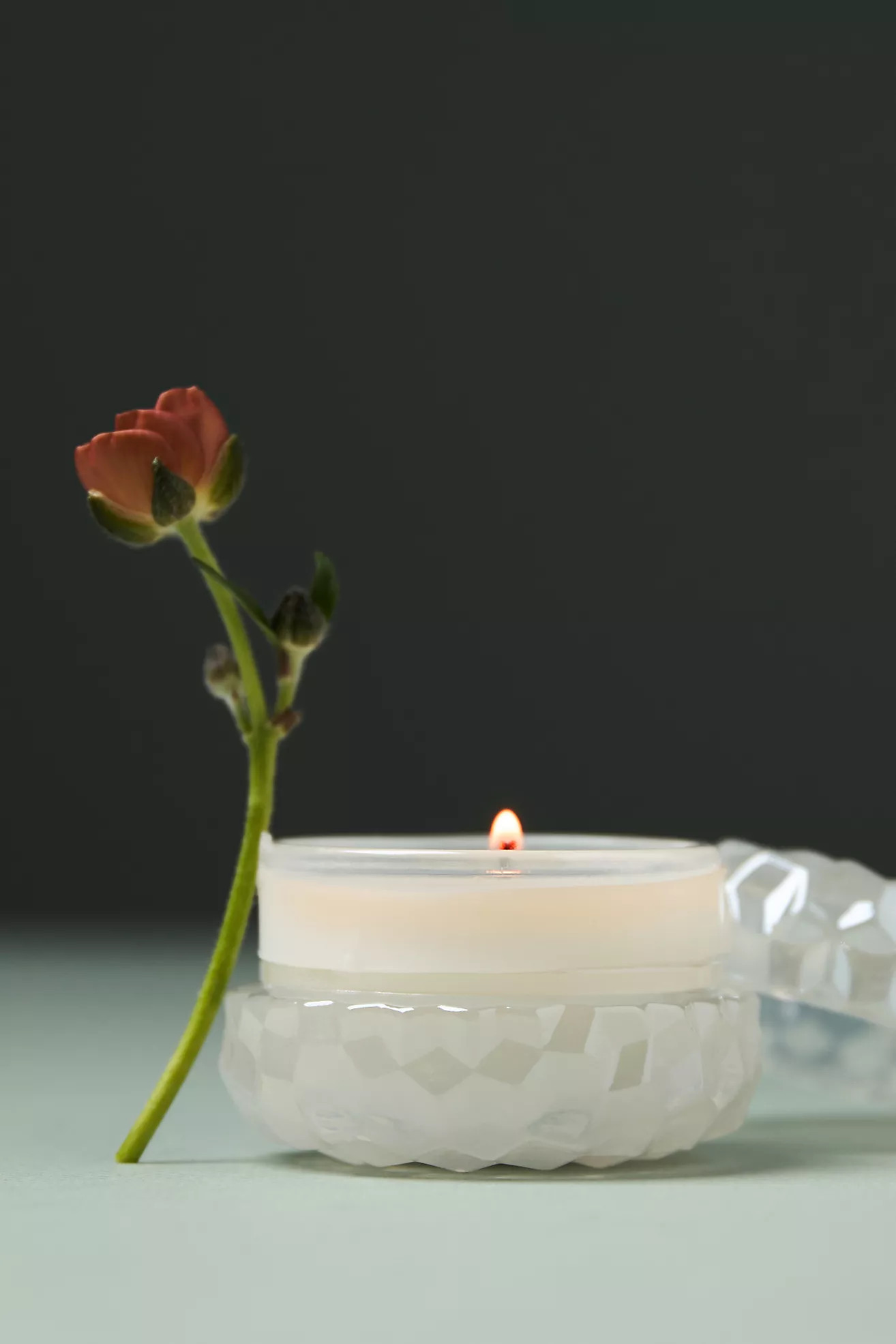 Voluspa Milk Rose Glass Jar Candle | Anthropologie (US)