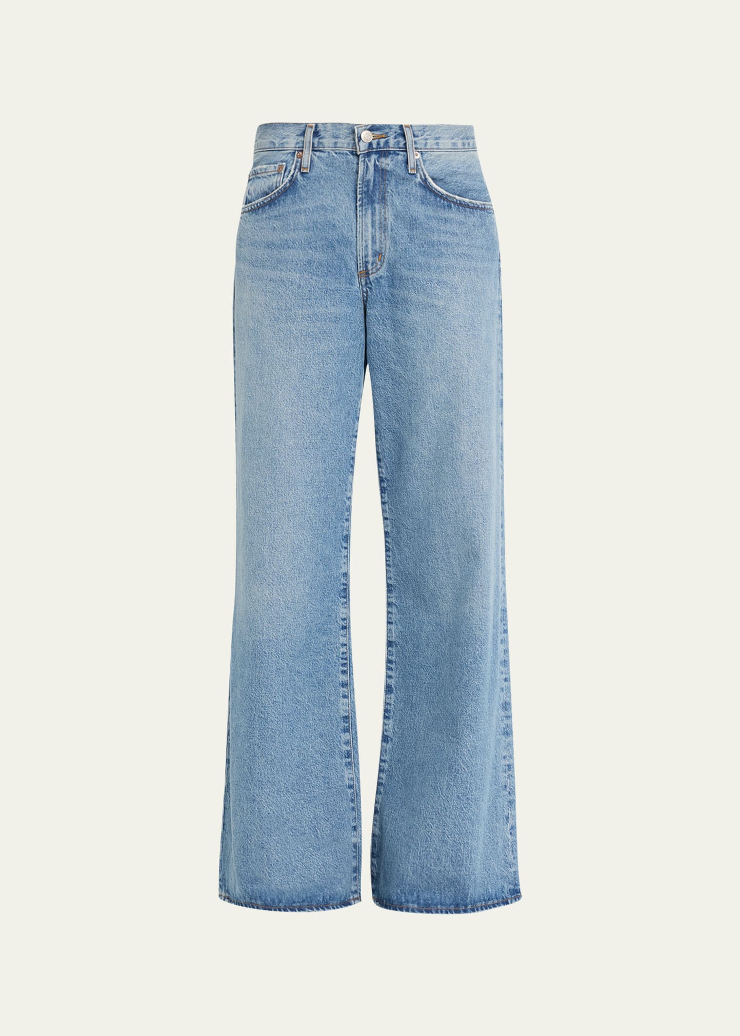 AGOLDE Clara Low-Rise Wide-Leg Jeans | Bergdorf Goodman