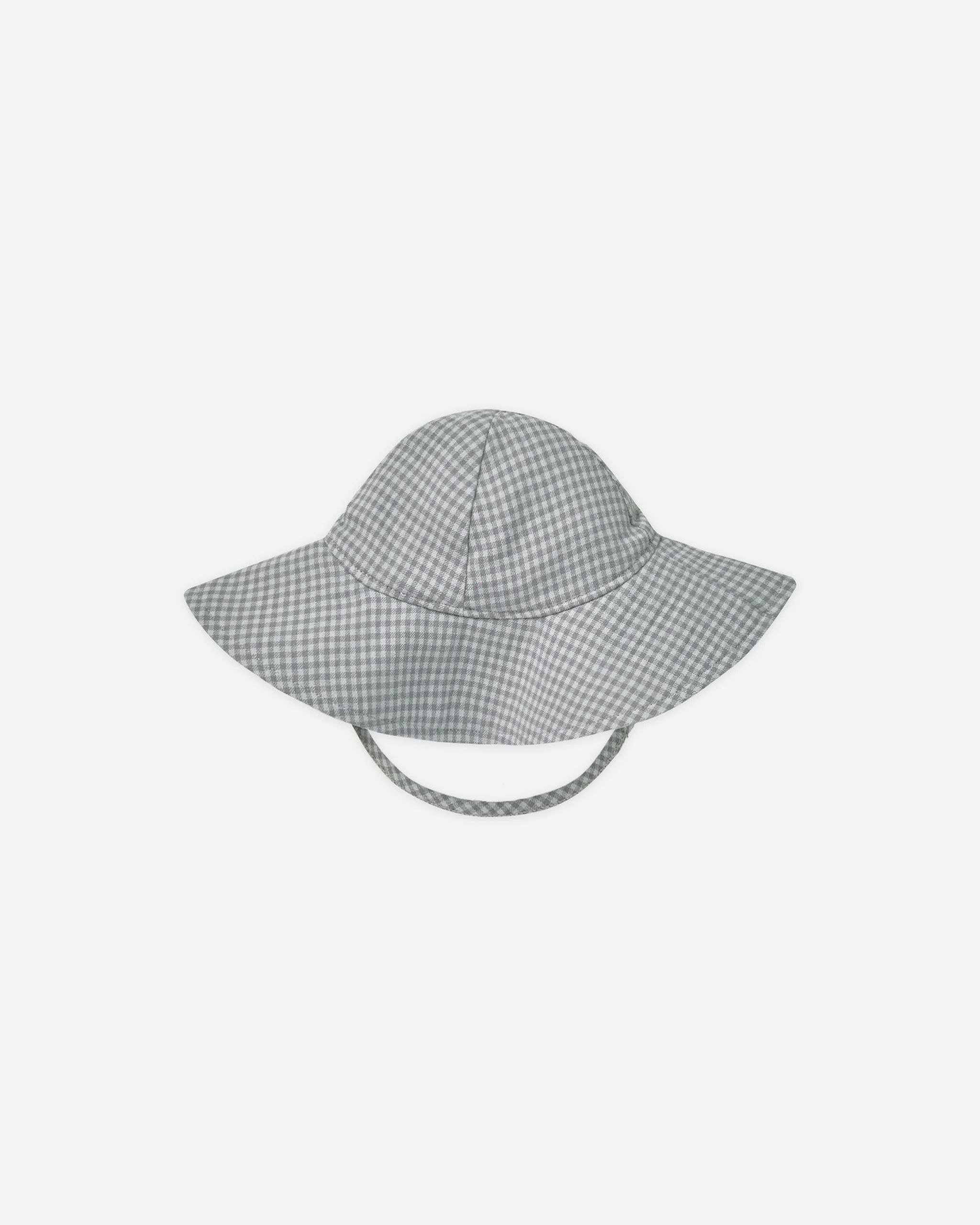 Woven Sun Hat || Blue Gingham | Rylee + Cru