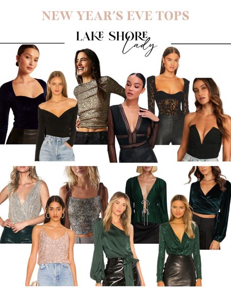 New Year’s Eve tops - New Year’s Eve - New Years Eve - party outfit - party tops - green top - black top - silver top 

#LTKstyletip #LTKSeasonal #LTKHoliday