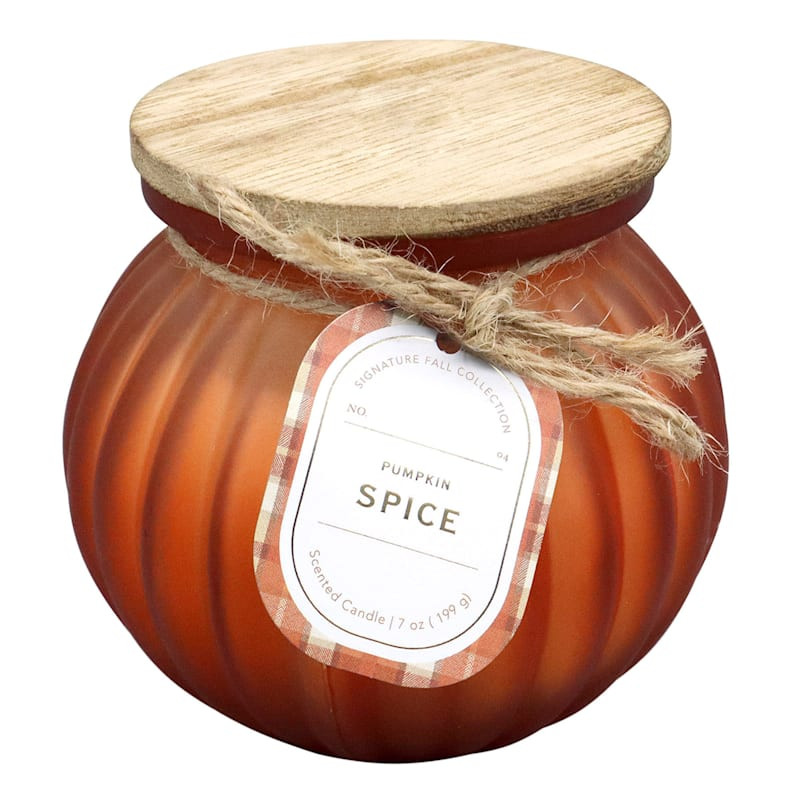 Pumpkin Spice Scented Pumpkin Jar Candle, 7oz | At Home