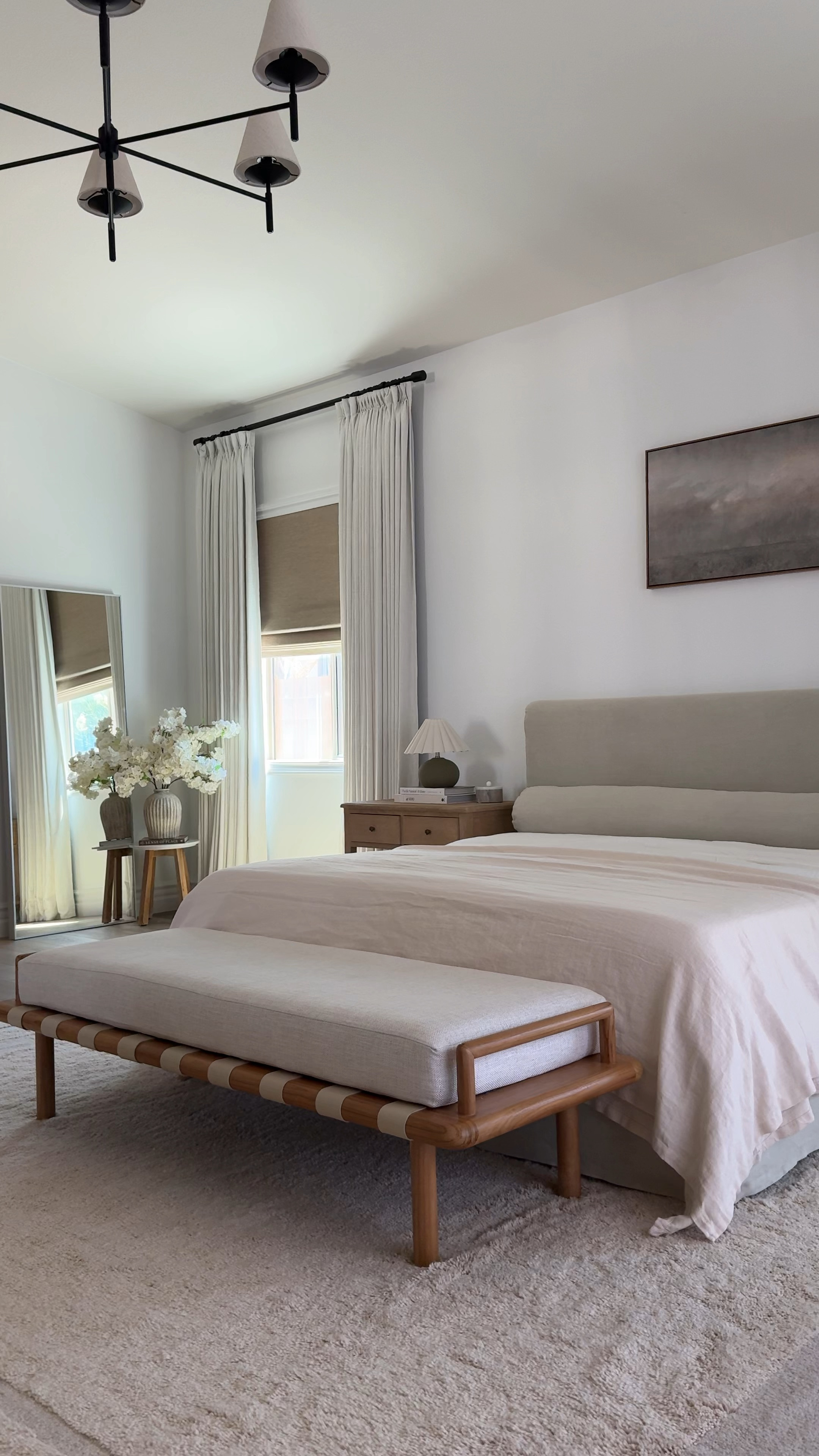 Some new additions to our room! This stunning rug! We got the 10x14’ size and it is washable which I love. These little lamps for our nightstands, new curtains and bedding!

#LTKHome