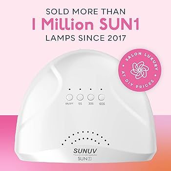 UV LED Nail Lamp, SUNUV Gel Nail Light for Nail Polish 48W UV Dryer with 3 Timers SUNone | Amazon (US)